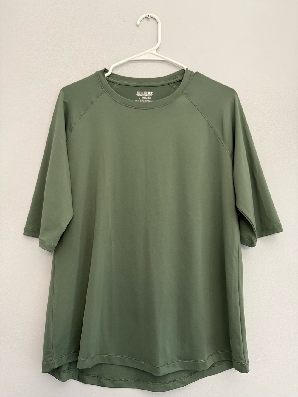 Reel Legends Reel-Tec Short Sleeve Performance T-Shirt Army Green